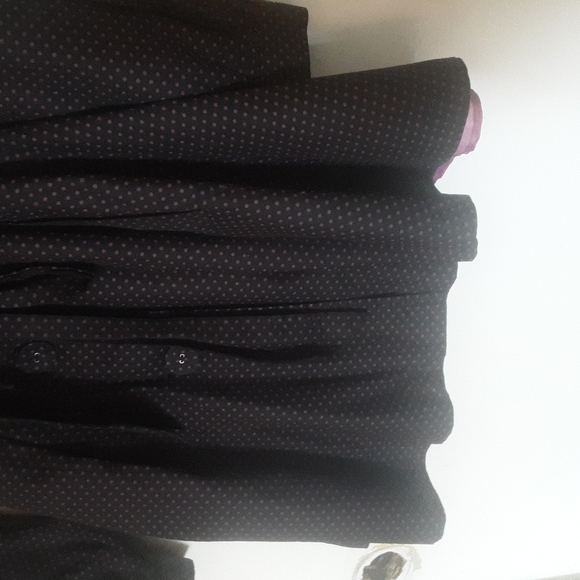 XXI Twist Polka Dot Full Button Down Dress Sz S - Picture 5 of 13